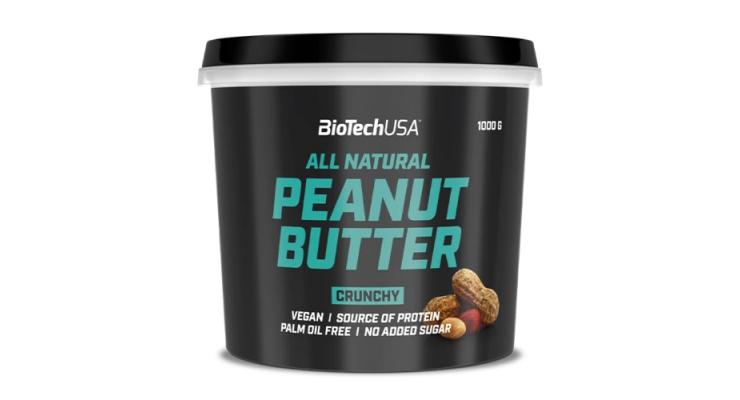 BioTech USA Peanut Butter, 1000 g, smooth (jemné)