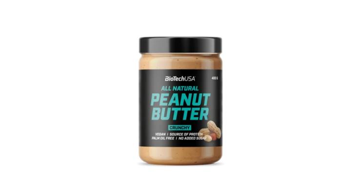 BioTech USA Peanut Butter, 400 g, smooth (jemné)