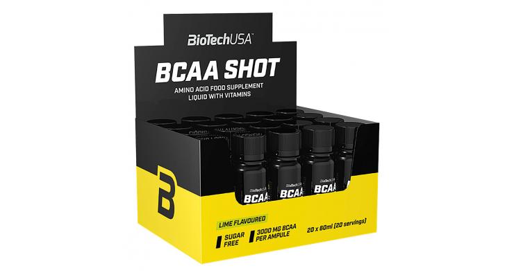 BioTech USA BCAA Shot, 20 x 60 ml, limetka