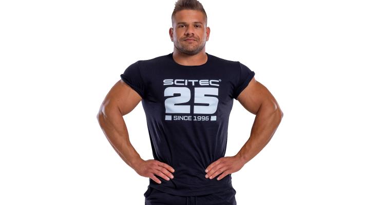 Scitec Nutrition Anniversary Mens T-shirt, čierna, 2XL