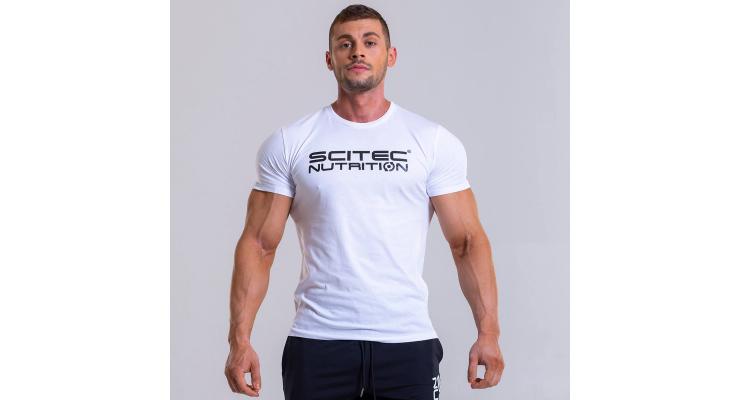 Scitec Nutrition ANTER pánske tričko s krátkym rukávom, biela, L