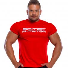 Scitec Nutrition Basic Scitec Nutrition Mens T-Shirt, červená