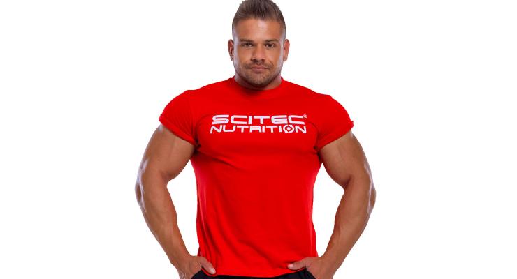 Scitec Nutrition Basic Scitec Nutrition Mens T-Shirt, červená, M