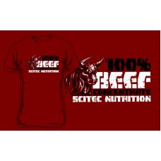 Scitec Nutrition 100% Beef tričko, červená