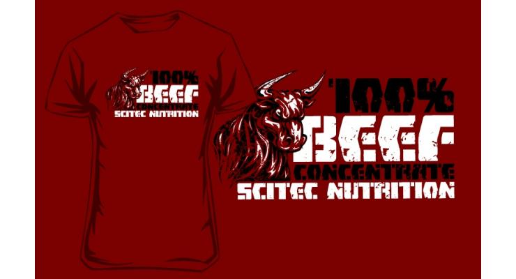 Scitec Nutrition 100% Beef tričko, červená, L