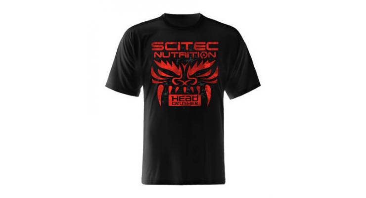 Scitec Nutrition Head Crusher tričko, čierna-červená, S