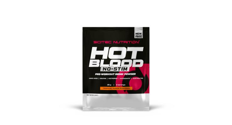 Scitec Nutrition Hot Blood No-Stim, 25 g, tropický punč