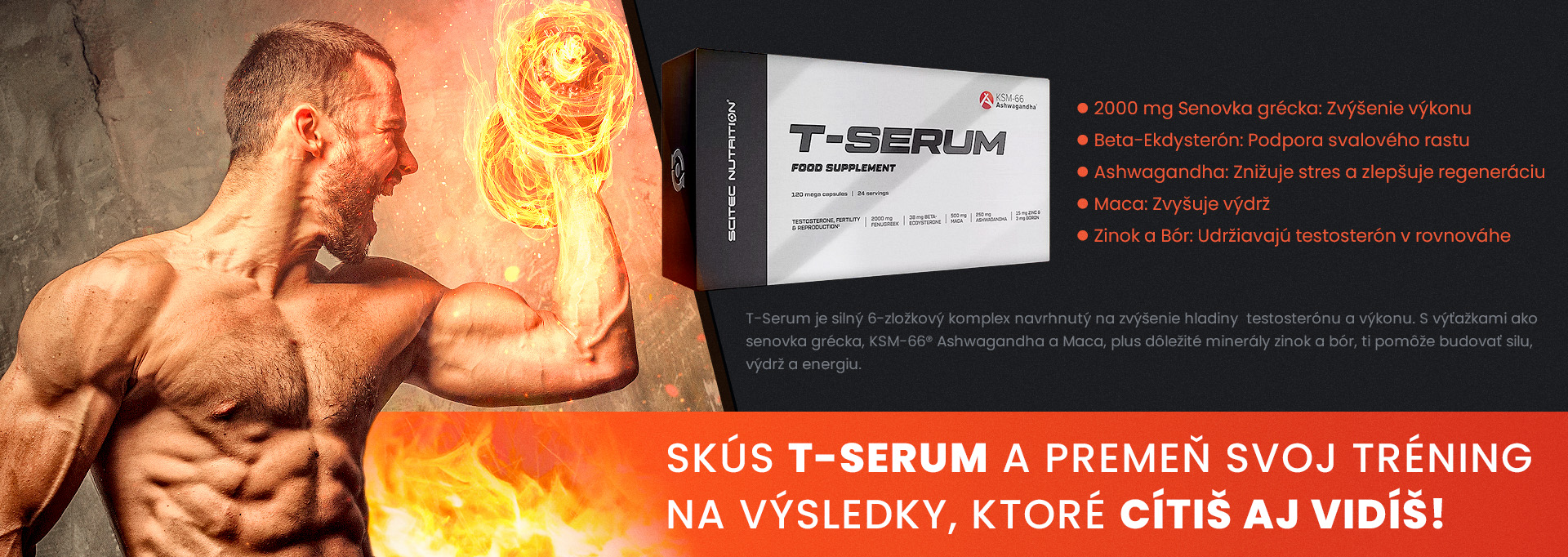 Scitec Nutrition T-Serum, 120 kapsúl