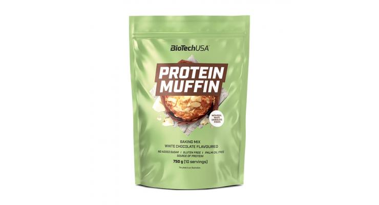 BioTech USA Protein Muffin, 750 g, biela čokoláda