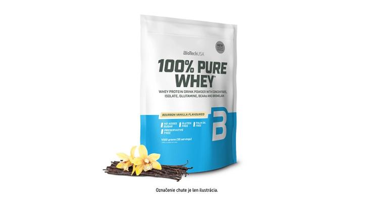 BioTech USA 100% Pure Whey, 1000 g, jahoda
