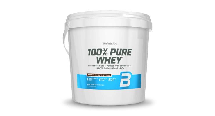 BioTech USA 100% Pure Whey, 4000 g, vanilka-Bourbon