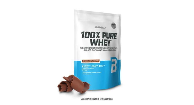 BioTech USA 100% Pure Whey, 454 g, jahoda