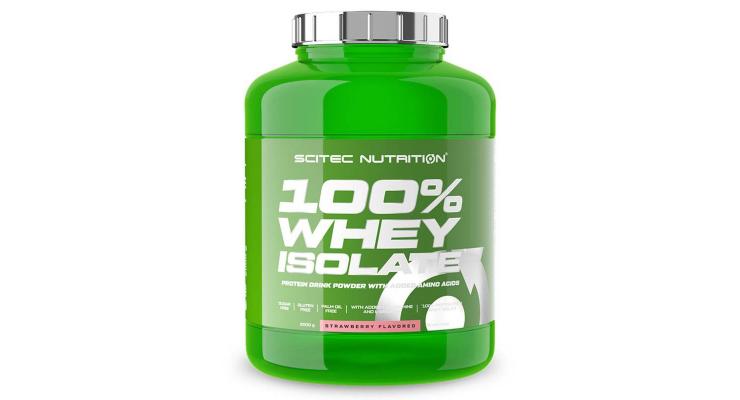 Scitec Nutrition 100% Whey Isolate, 2000 g, biela čokoláda-jahoda