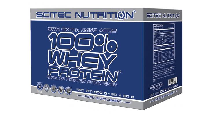 Scitec Nutrition 100% Whey Protein, 30 x 30 g
