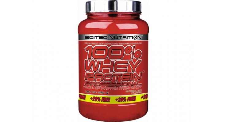 Scitec Nutrition 100% Whey Protein Professional + 20% Free, 1110 g