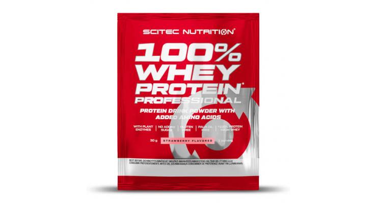 Scitec Nutrition 100% Whey Protein Professional, 30 g, citrónový cheesecake