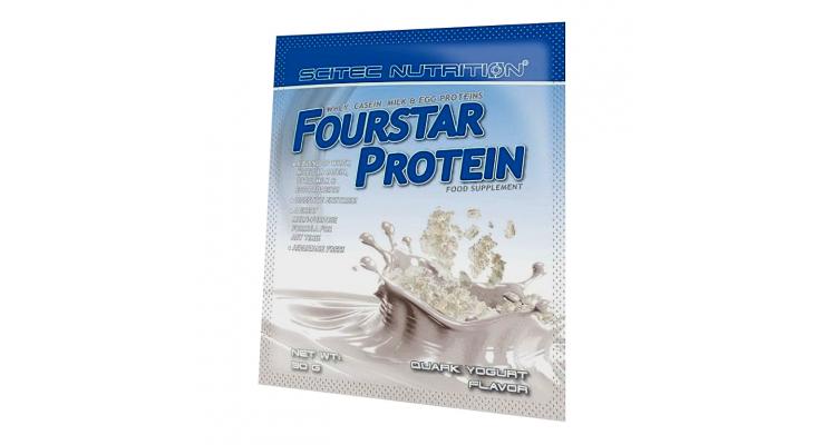 Scitec Nutrition FourStar Protein, 30 g, malina-vanilka