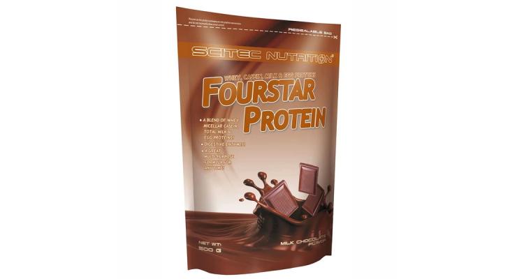 Scitec Nutrition FourStar Protein, 500 g, biela čokoláda-jahoda