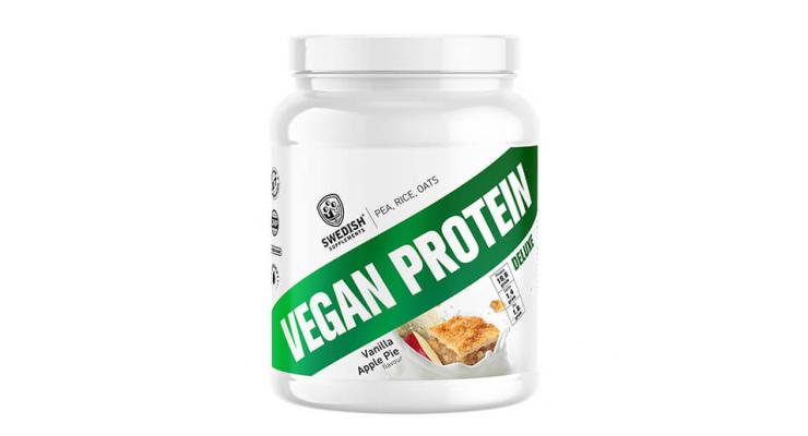 Swedish Supplements Vegan Protein, 750 g, vanilka-mandľa