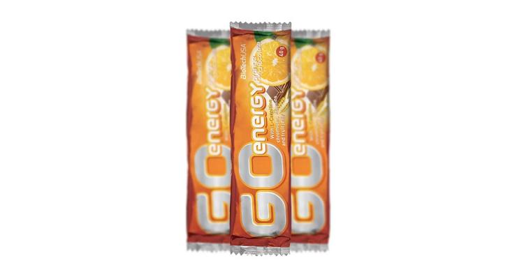 BioTech USA GO Energy Bar, 40 g, jahoda-jogurt