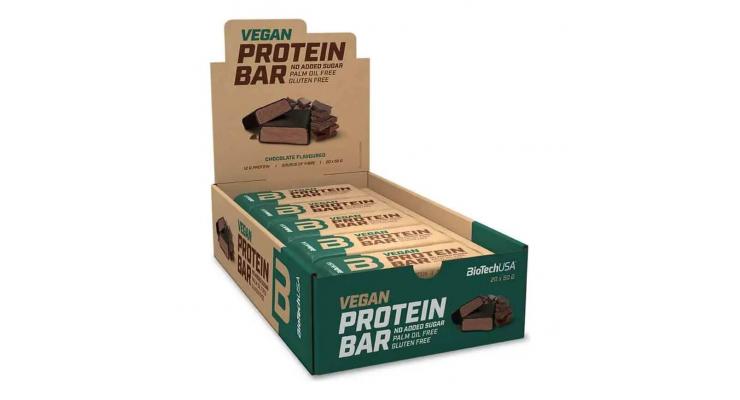 BioTech USA Vegan Protein Bar, 20 x 50 g, čokoláda