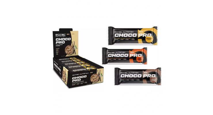 Scitec Nutrition Choco Pro Bar, 20 x 50 g, vanilkové frappé