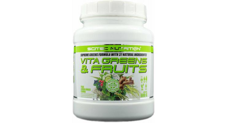 Scitec Nutrition Vita Greens & Fruits, 600 g, hruška-medovka
