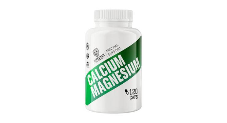 Swedish Supplements Calcium + Magnesium, 120 kapsúl