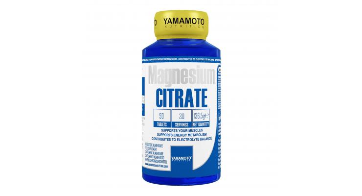 Yamamoto Nutrition Magnesium CITRATE, 90 tabliet