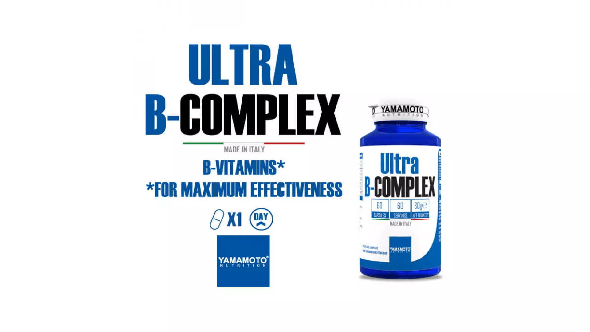 Yamamoto Nutrition Ultra B-COMPLEX, 60 Kapsúl - ScitecPro.sk