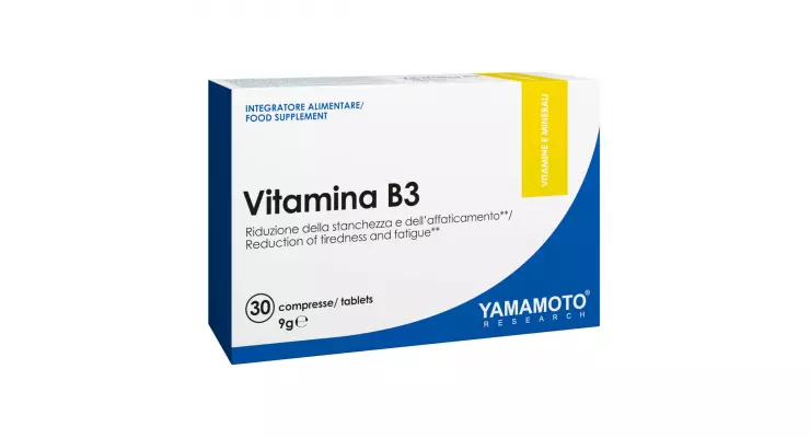 Yamamoto Nutrition Vitamina B3 Niacina 54 Mg, 30 Tabliet - ScitecPro.sk