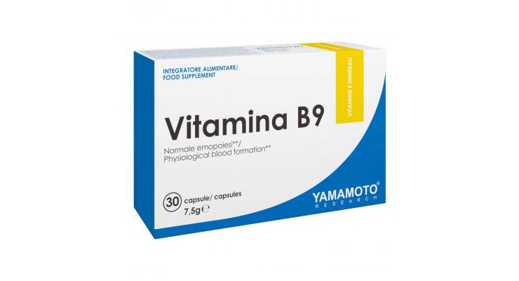 Yamamoto Nutrition Vitamina B9, 30 kapsúl