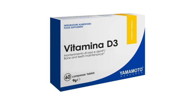 Yamamoto Nutrition Vitamina D3, 60 tabliet