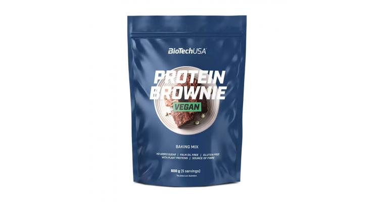 BioTech USA Vegan Protein Brownie, 600 g, čokoláda