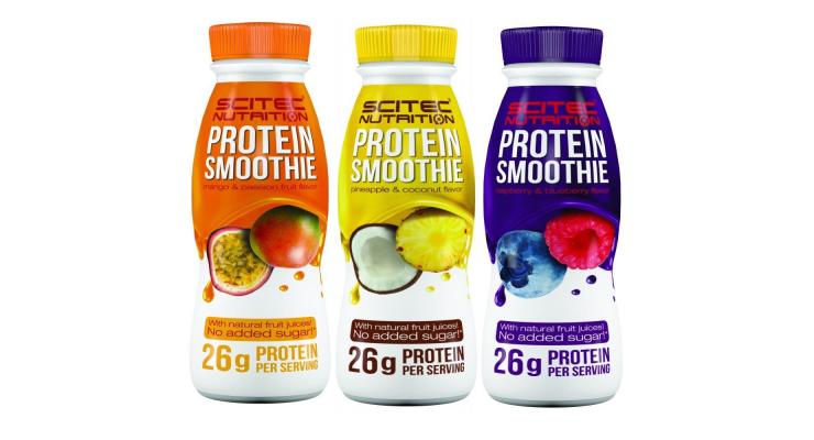 Scitec Nutrition Protein Smoothie, 330 ml, malina-čučoriedka