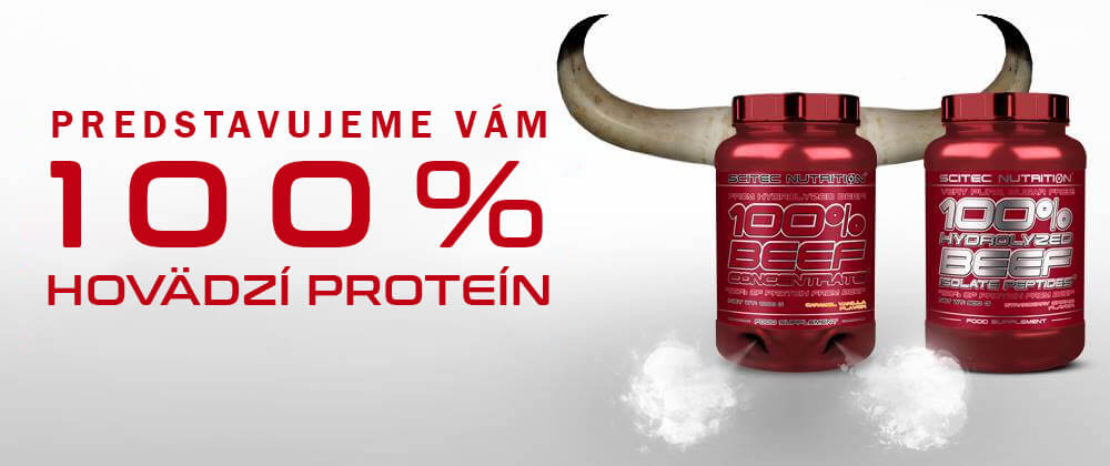 100% Beef Concentrate and 100% Hydrolyzed Beef Isolate Peptides od Scitec Nutrition