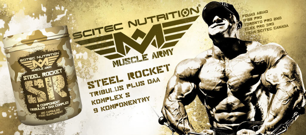 Scitec Nutrition Muscle Army Steel Rocket, 120 kapsúl