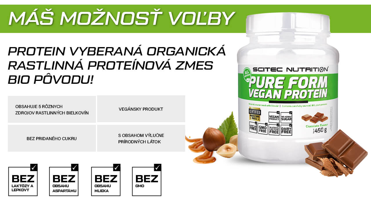 Pure Form Vegan Protein od Scitec Nutrition