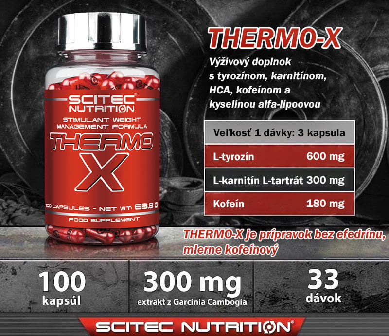 Scitec Nutrition Thermo-X, 100 kapsúl