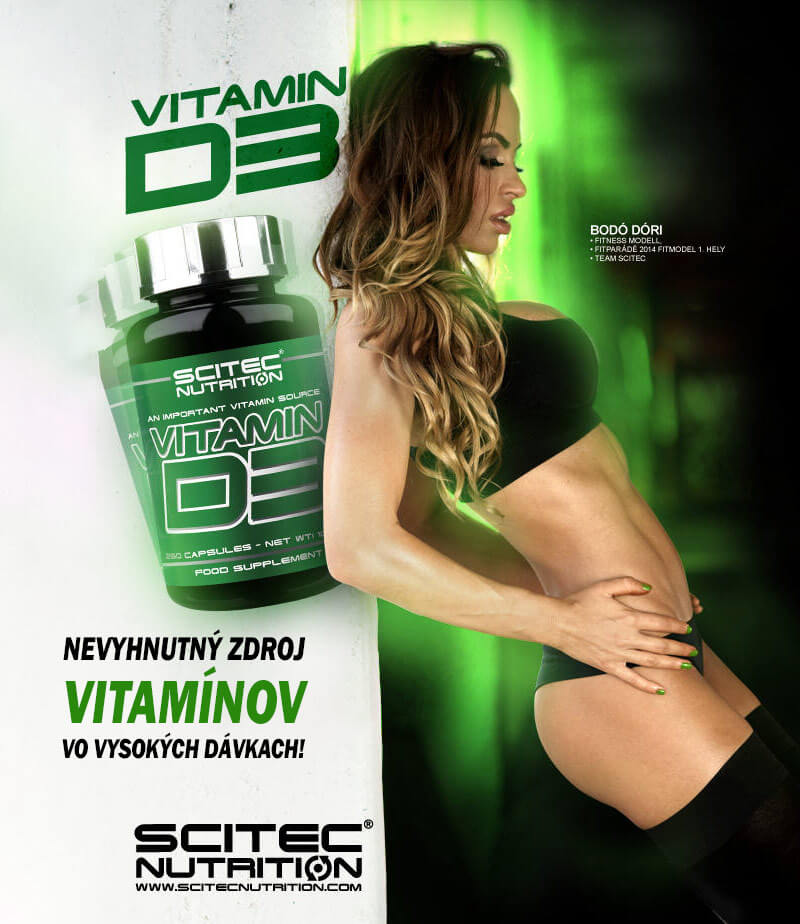 Scitec Nutrition Vitamin D3, 250 kapsúl